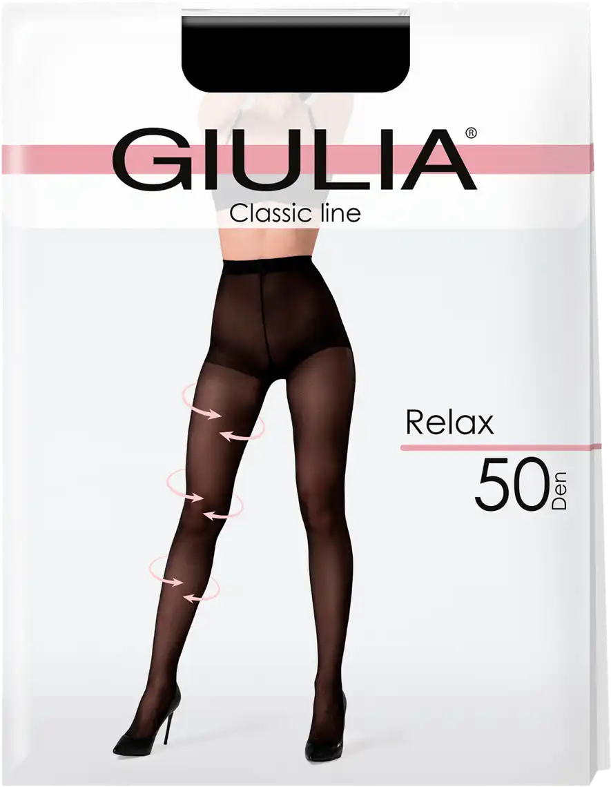 Фото 1 - Колготи жіночі Giulia Relax 50 den nero р.5
