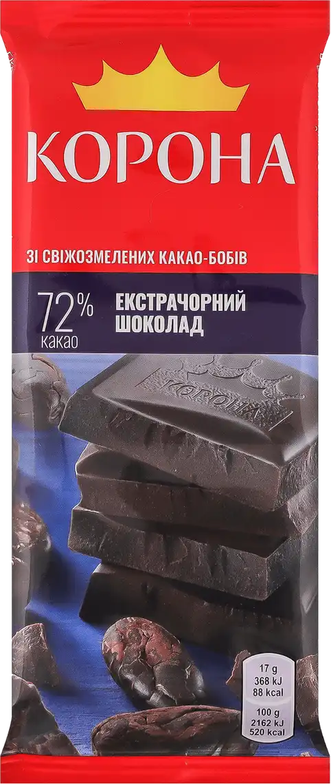 Фото 1 - Шоколад Корона екстрачорний 85 г