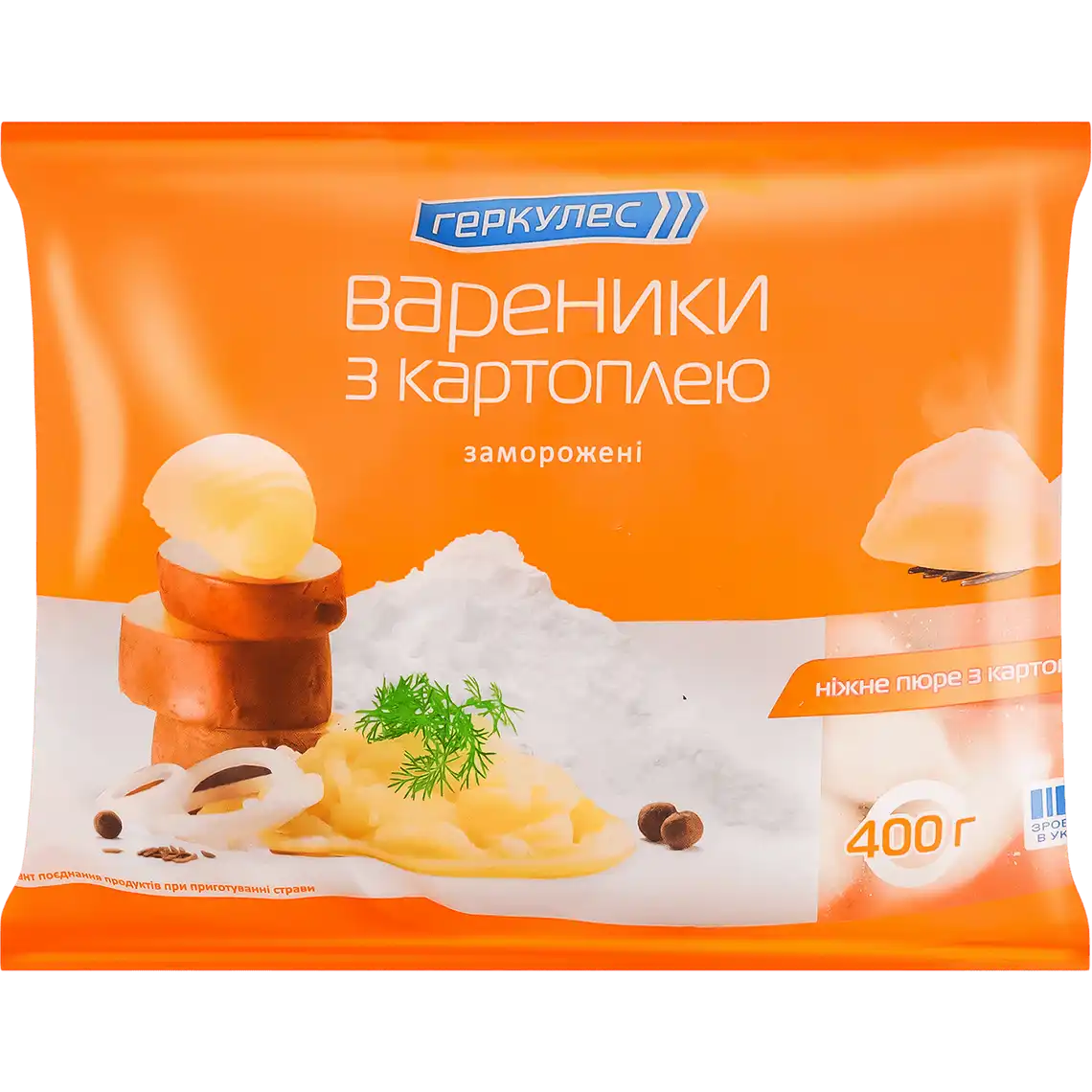 Фото 1 - Вареники Геркулес з картоплею 400 г
