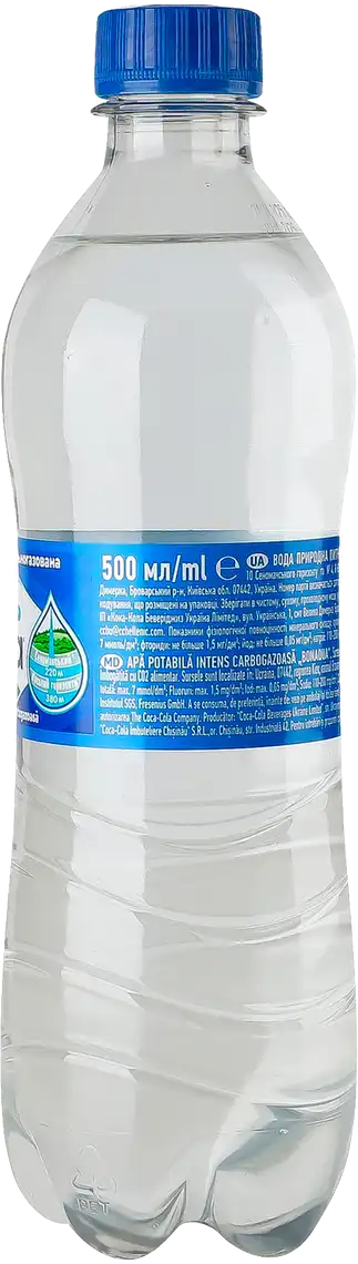 Фото 2 - Вода Bonaqua природна питна сильногазована 0.5 л