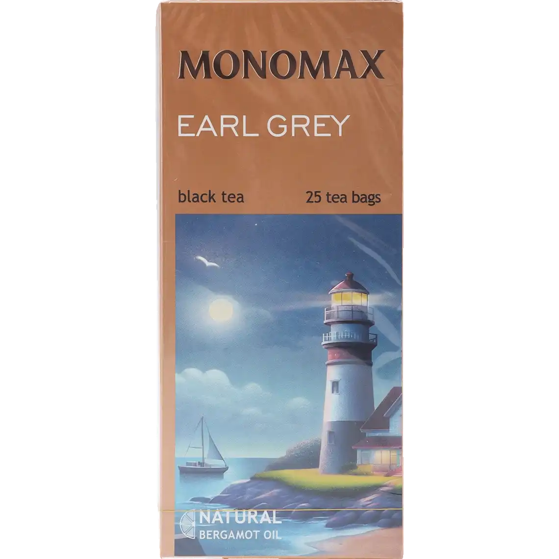 Фото 1 - Чай Monomax Earl Grey чорний бергамот 25 пакетів по 2 г