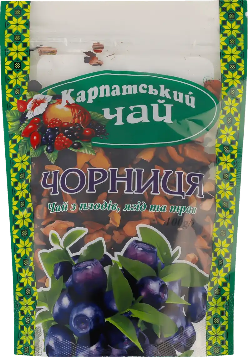 Фото 1 - Чай Карпатський Чай Чорниця 100 г