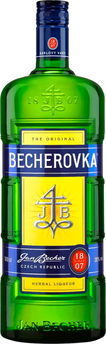 Фото 1 - Лікерна настоянка на травах Becherovka 38% 1 л