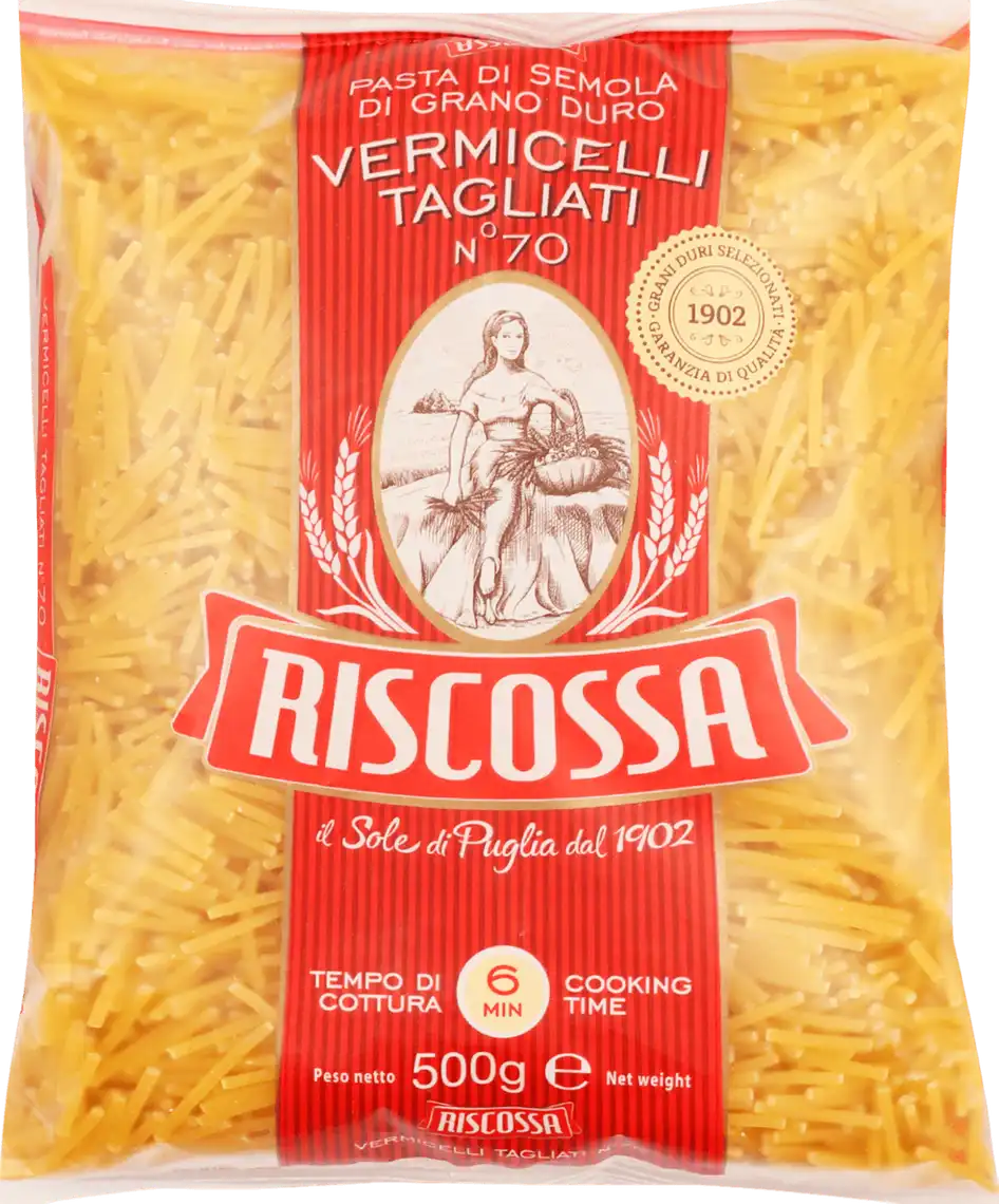 Фото 1 - Макаронні вироби Riscossa Vermicelli Tagliati, 500 г