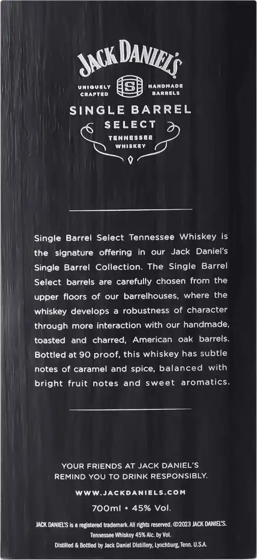 Фото 3 - Віскі Jack Daniel's Single Barrel Select Теннессі 45% 0.7 л