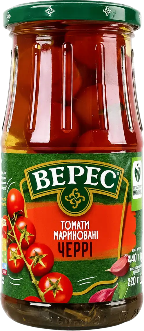 Фото 1 - Томати Верес Черрі мариновані 440 г