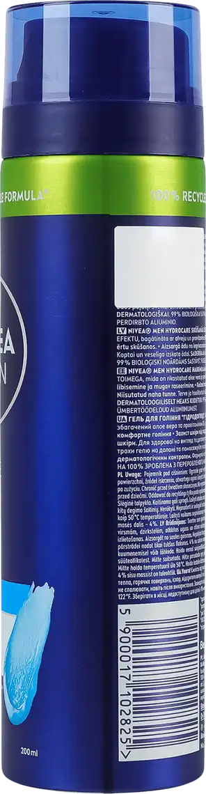 Фото 2 - Гель для гоління Nivea Захист та Догляд зволожуючий 200 мл