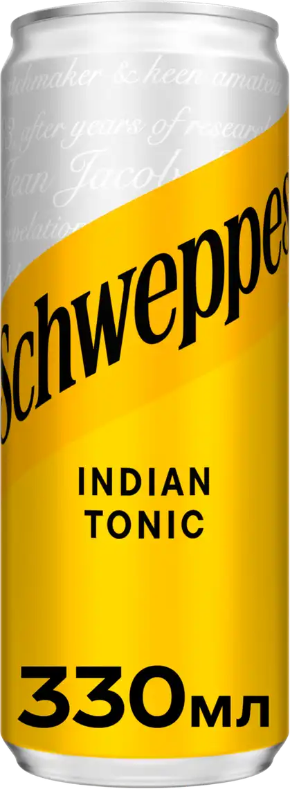 Фото 1 - Напій Schweppes Indian Tonic сильногазований 0.33 л