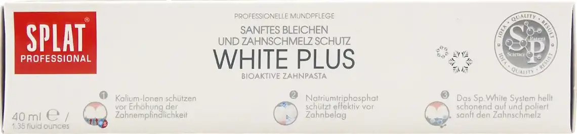 Фото 2 - Зубна паста Splat Professional White Plus 40 мл