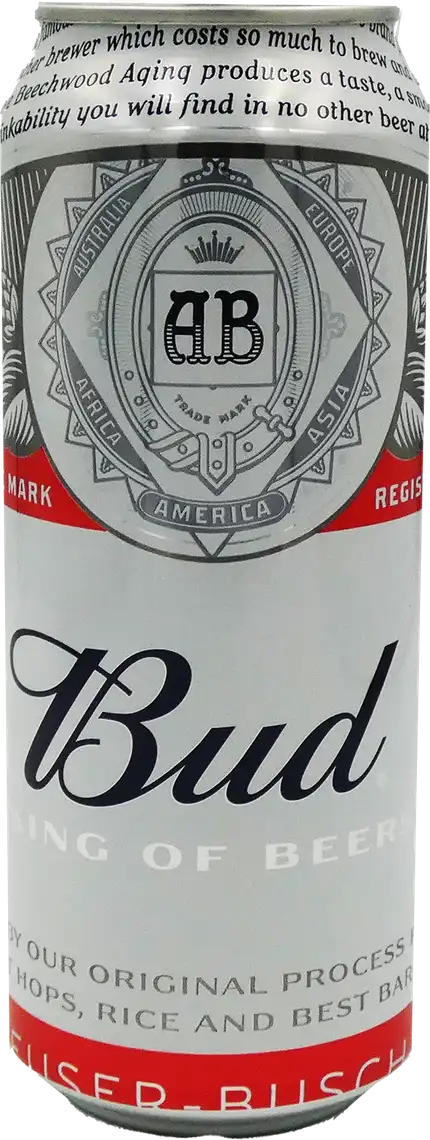 Фото 1 - Пиво Bud світле фільтроване 5% 0.5 л
