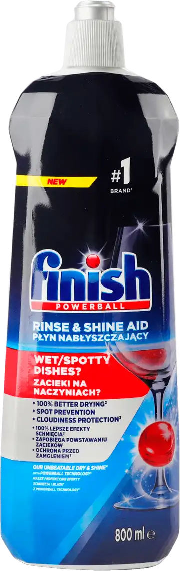 Фото 1 - Ополіскувач для посудомийних машин Finish Shine & Protect, 800 мл