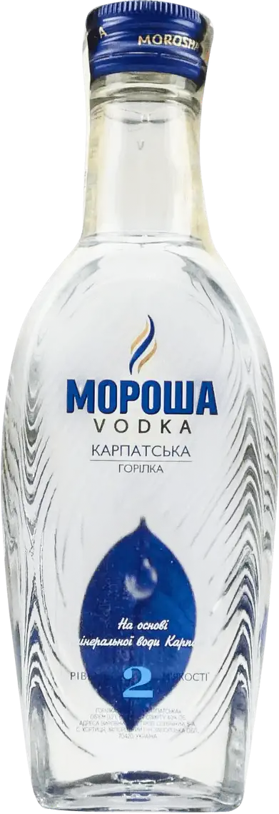 Фото 1 - Горілка Мороша Карпатська 40% 0.2 л