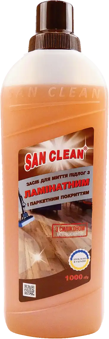 Фото 1 - Засіб San Clean Універсал-2000 для миття підлог з ламінатним та паркетним покриттям 1000 г
