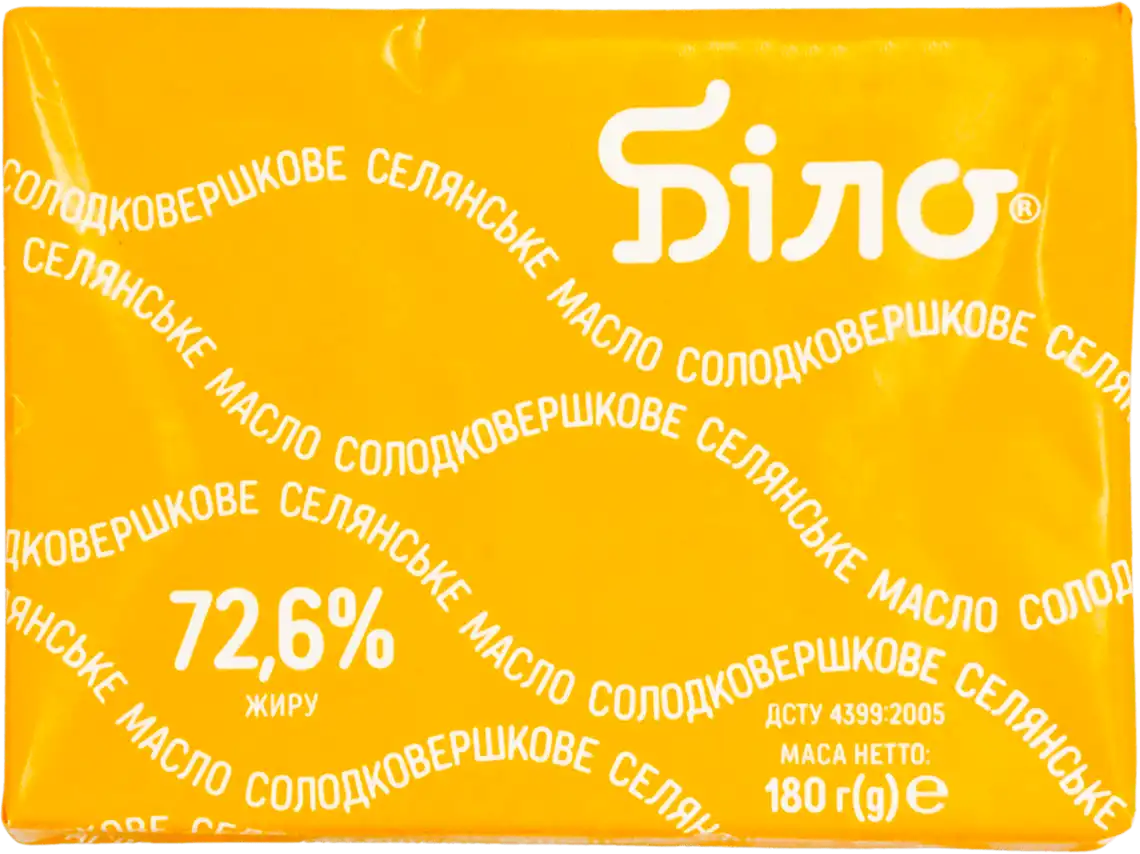 Фото 1 - Масло Біло Селянське 72,6 % 180 г 