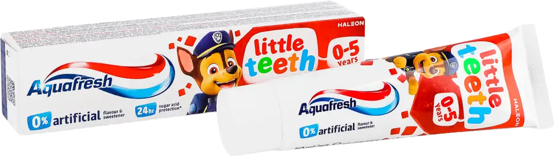 Фото 1 - Зубна паста Aquafresh Мої молочні зубки для дітей 3-5 років 50 мл
