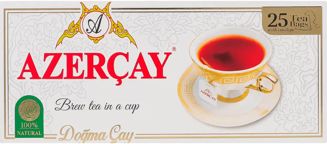 Фото 1 - Чай чорний Azercay з бергамотом 25 пакетів по 2 г