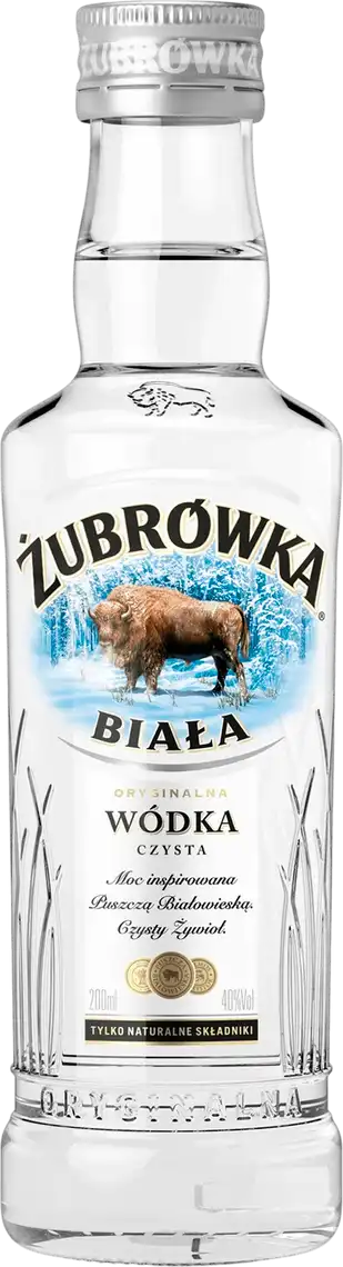 Фото 1 - Горілка Zubrowka Biala 40% 0,2 л