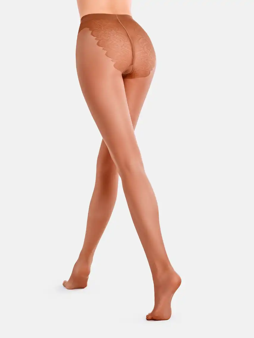 Фото 2 - Колготи жіночі Giulia Maya Bikini 40 den cappuccino р.3