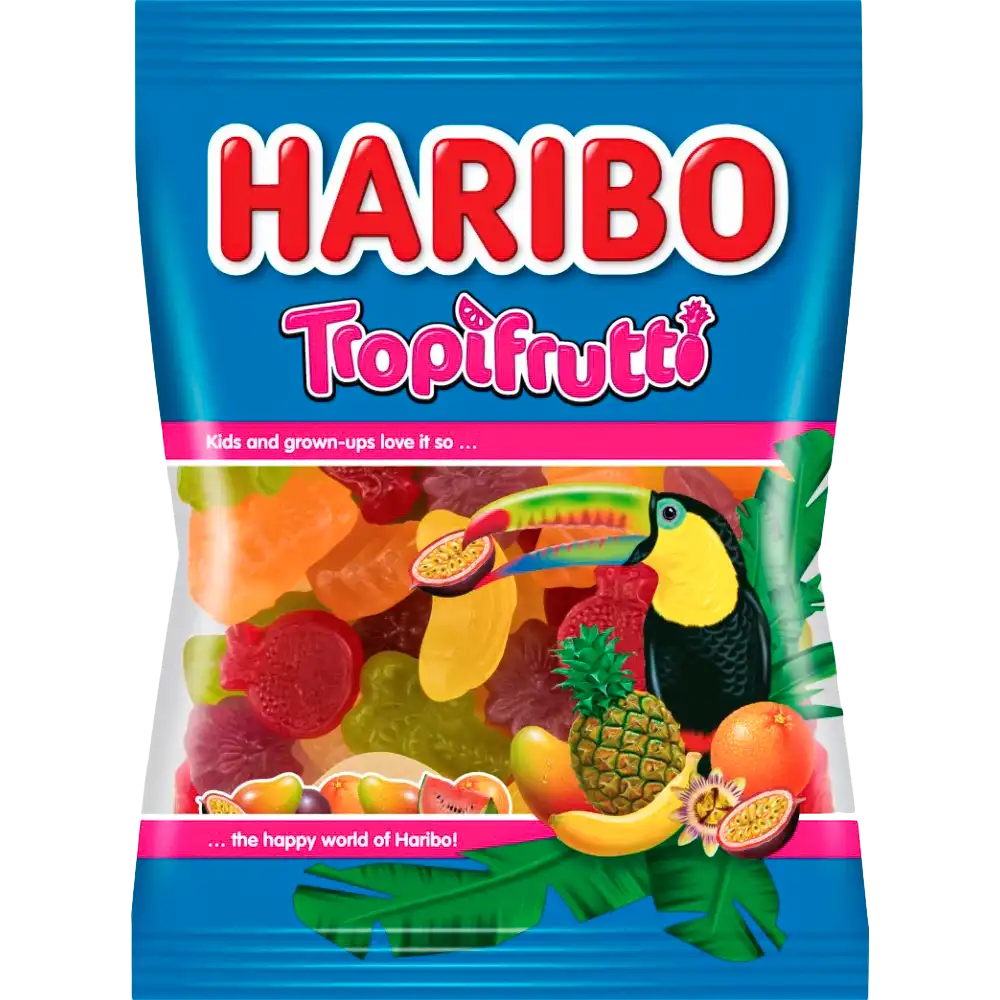 Фото 1 - Цукерки желейні Haribo Тропічні фрукти 100 г