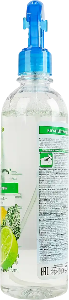 Фото 2 - Освіжувач-курок Альянс краси Bio pharma laboratory Лайм з м'ятою 400 мл