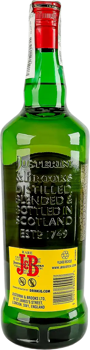 Фото 2 - Віскі J&B 40% 1 л