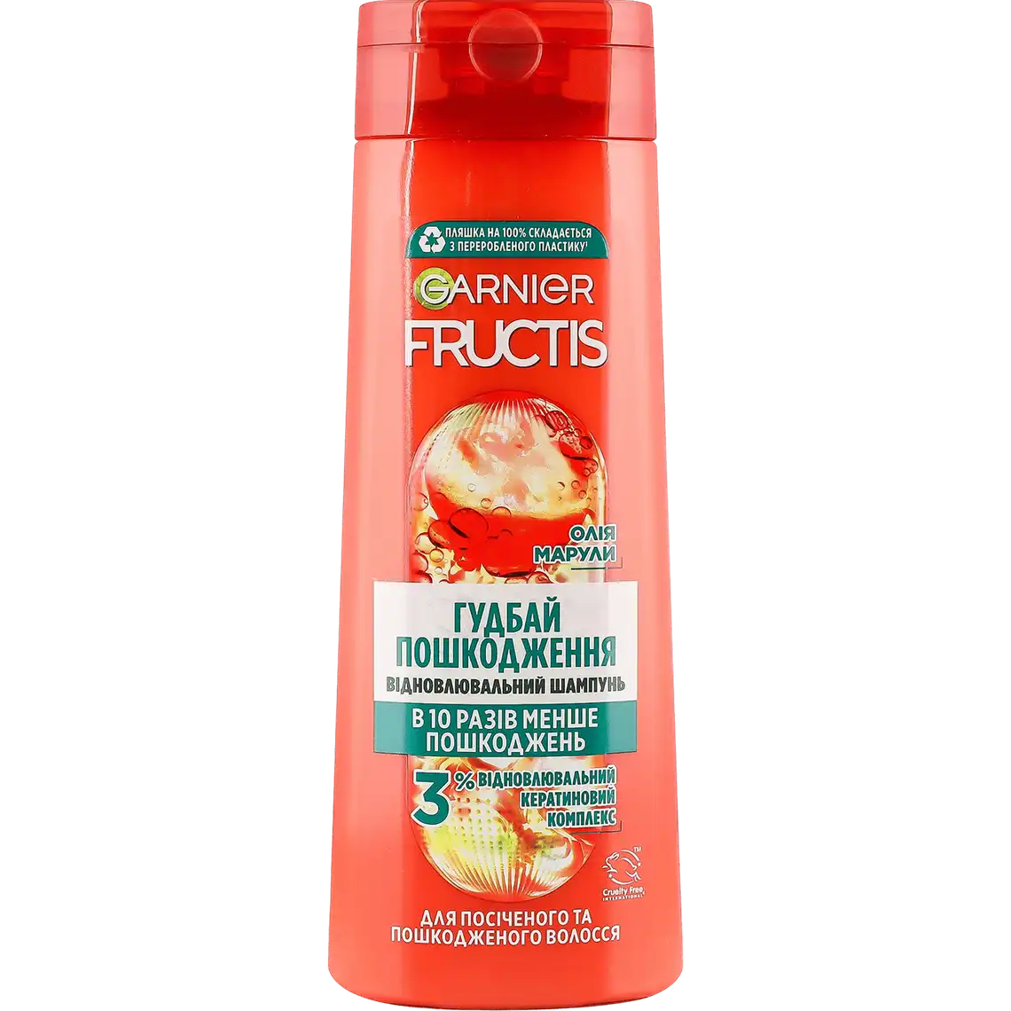 Фото 1 - Шампунь Garnier Fructis Гудбай посічені кінчики для всіх типів волосся 400 мл