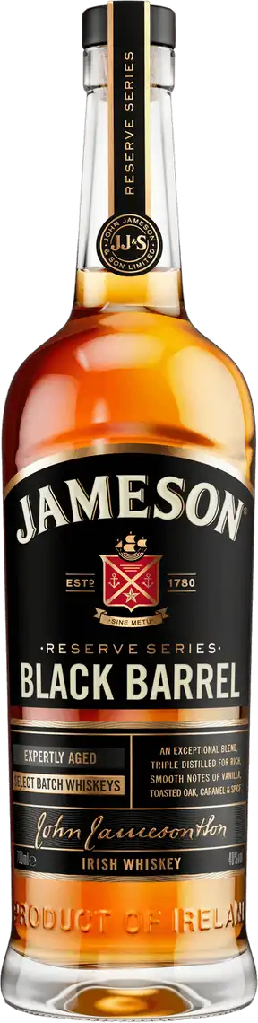 Фото 1 - Віскі Jameson Black Barrel 40% 0,7 л