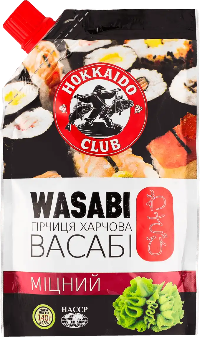 Фото 1 - Гірчиця васабі Hokkaido Club міцна 140 г