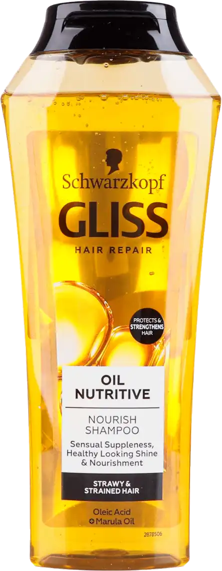 Фото 1 - Шампунь GLISS Oil Nutritive Поживний для сухих і пошкоджених волосся 250 мл