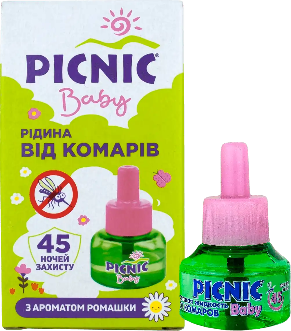 Фото 1 - Рідина від комарів Picnic Baby 45 ночей 30 мл