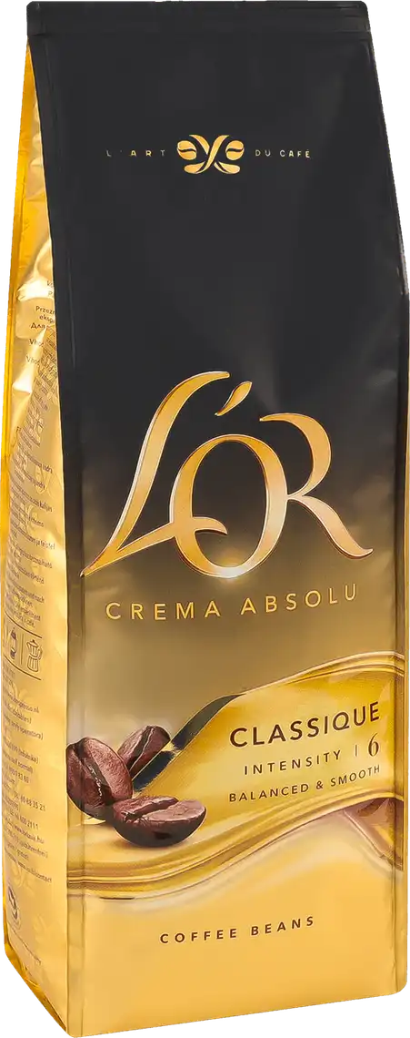 Фото 2 - Кава в зернах L'OR Crema Absolute Classic натуральна смажена 500 г