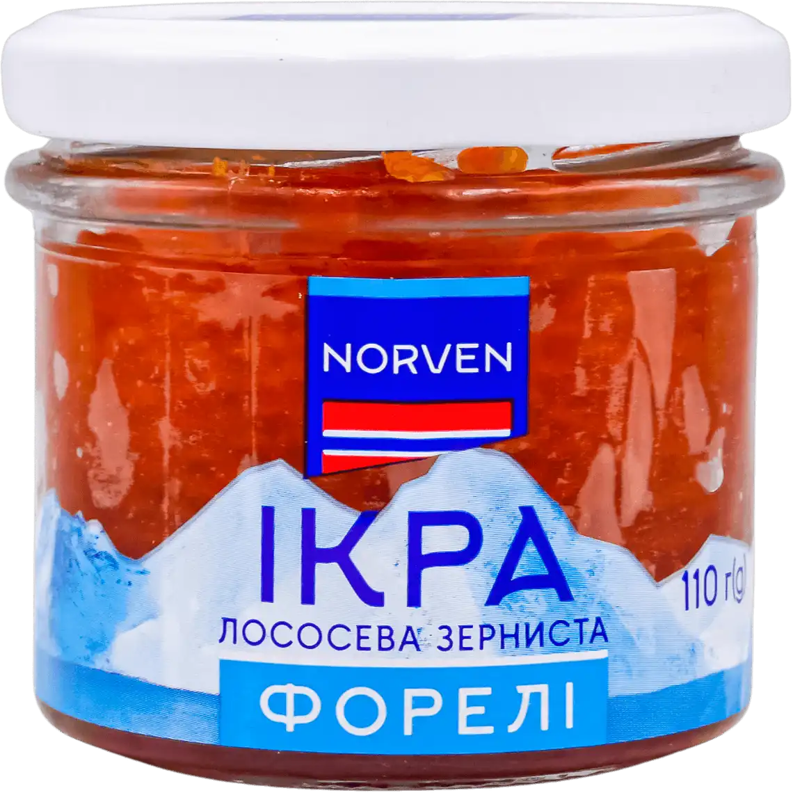 Iкра форелі Norven лососева зерниста 110 г купить онлайн