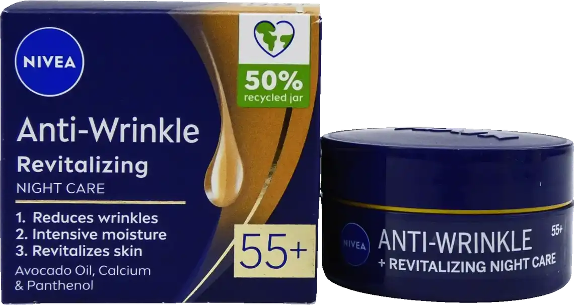 Фото 1 - Крем Nivea Енергія Молодості 55+ для обличчя нічний 50 мл