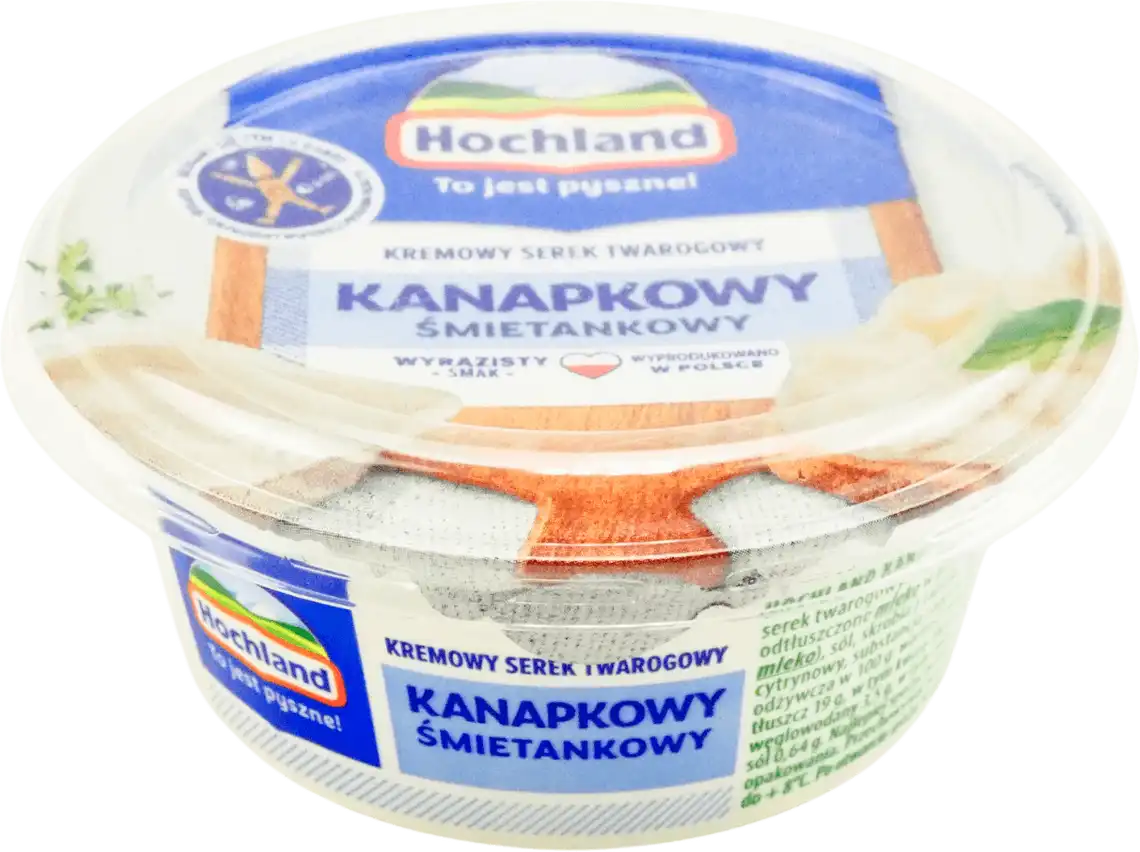 Фото 1 - Крем-сир Hochland Kanapkowy вершковий 59% 130 г