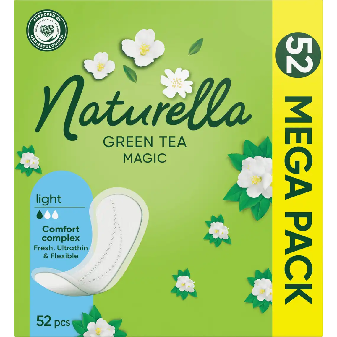 Фото 1 - Прокладки щоденні Naturella Green Tea Magic Light comfort complex 52 шт