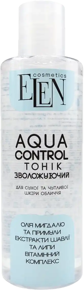 Фото 1 - Тонік Elen Cosmetics Aqua control для обличчя зволожуючий 200 мл