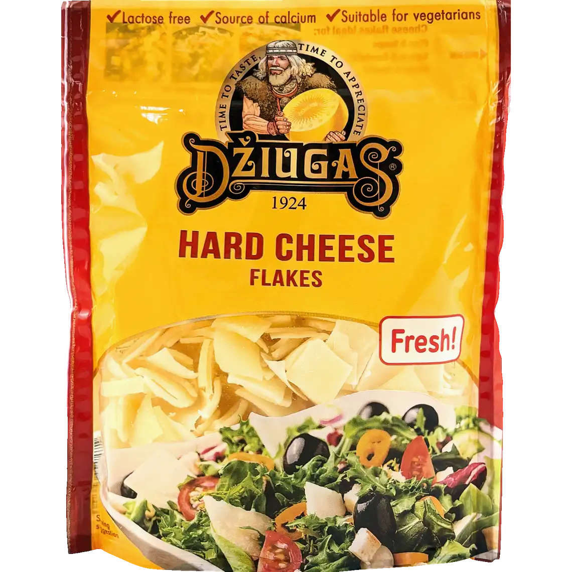 Фото 1 - Сир Dziugas Fresh flakes без лактози 40% 100 г