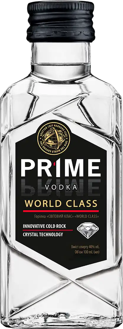 Фото 1 - Горілка Prime World Class 40% 0.1 л
