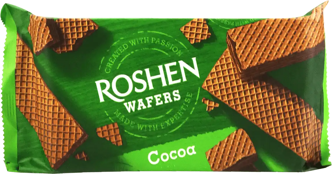 Фото 1 - Вафлі Roshen Wafers Шоколад 216 г