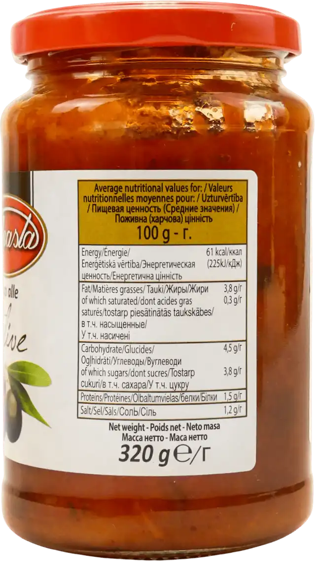 Фото 2 - Соус Italpasta Olive з оливками 320 г