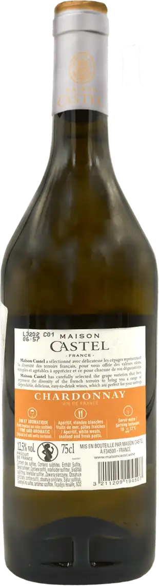 Фото 2 - Вино Maison Castel Chardonnay біле напівсухе 12.5% 0.75 л