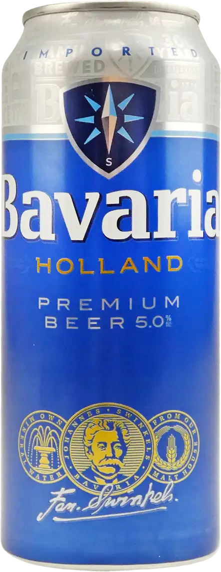 Фото 1 - Пиво Bavaria світле фільтроване 5% 0.5 л