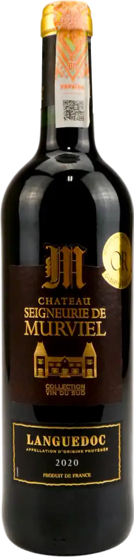 Фото 1 - Вино Chаteau Seigneurie de Murviel Languedoc червоне сухе 13,5% 0.75 л