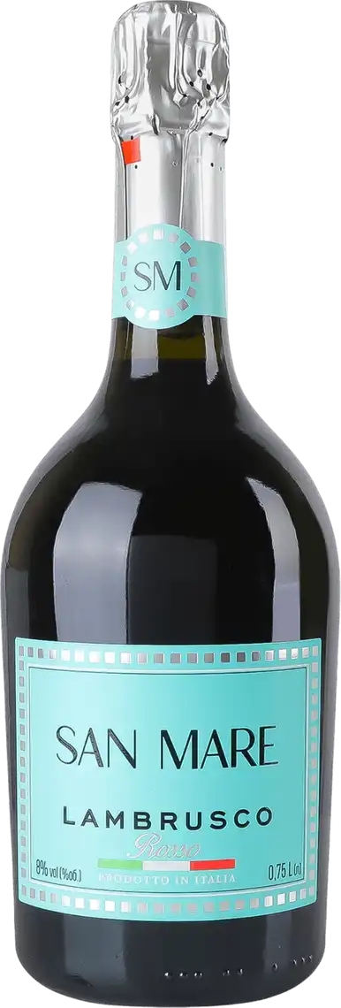 Фото 1 - Вино ігристе San Mare Lambrusco dell'Emilia червоне напівсолодке 8% 0.75 л
