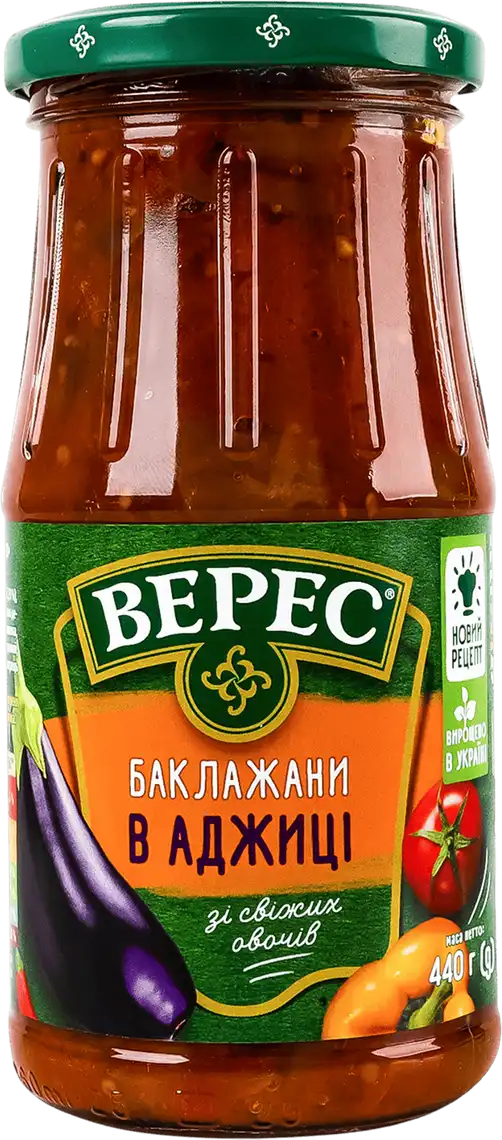Фото 1 - Баклажани Верес в аджиці 440 г