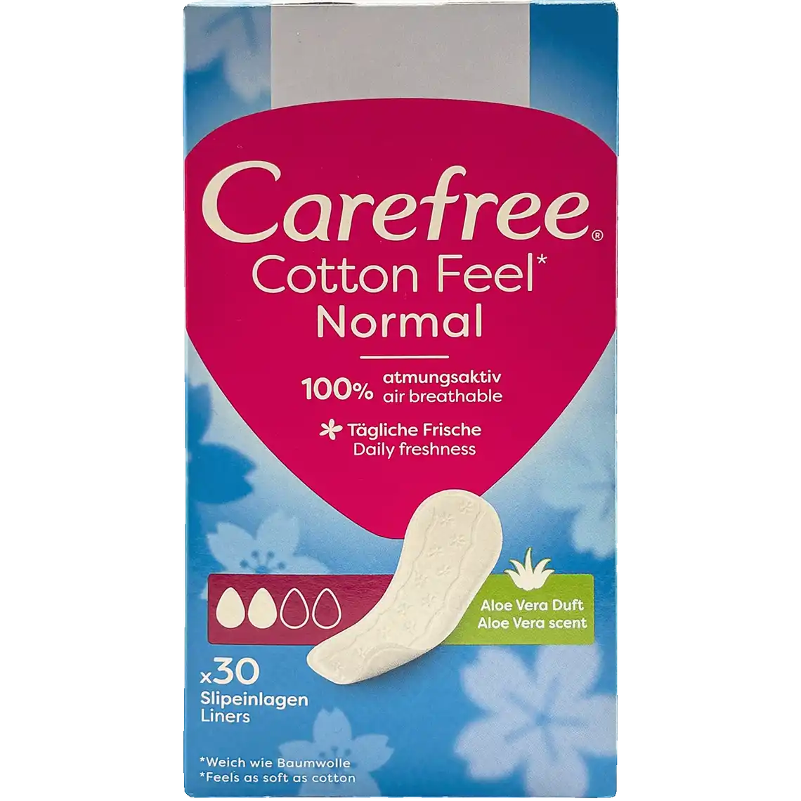 Фото 1 - Прокладки щоденні Carefree Cotton Aloe 30 шт