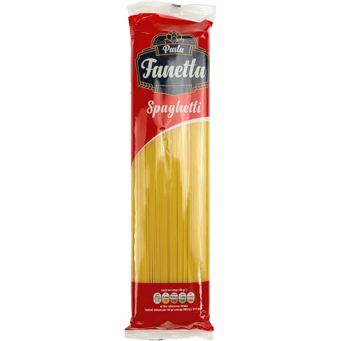 Фото 1 - Макаронні вироби Pasta Fanetta Spaghetti, 400 г