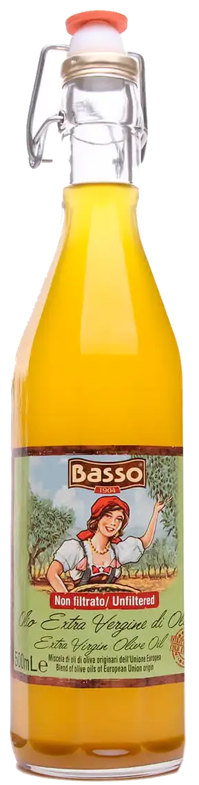 Фото 1 - Оливкова олія Basso Extra Virgin нерафінована 500 мл