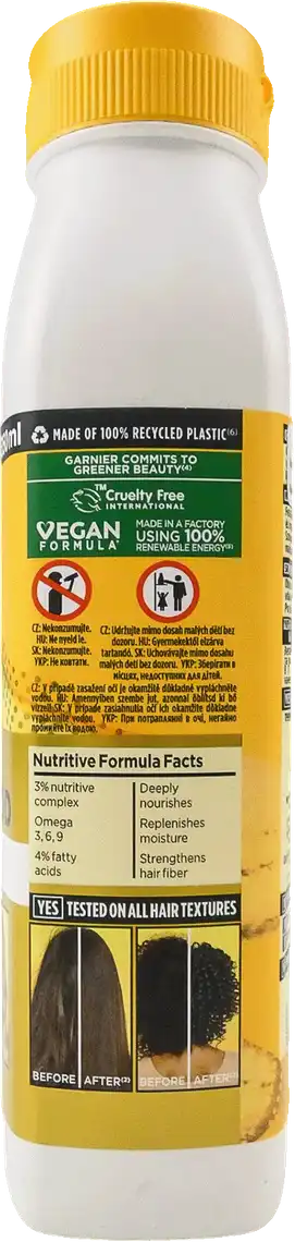 Фото 2 - Бальзам-ополіскувач для волосся Garnier Fructis Superfood Банан Живлення 350 мл