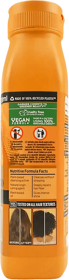 Фото 2 - Шампунь Garnier Fructis Папайя Суперфуд відновлення для пошкодженого волосся 350 мл
